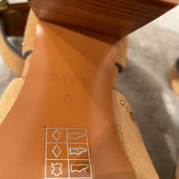 Coach Marnie Suede Sandals size 6 - Picture 12 of 14